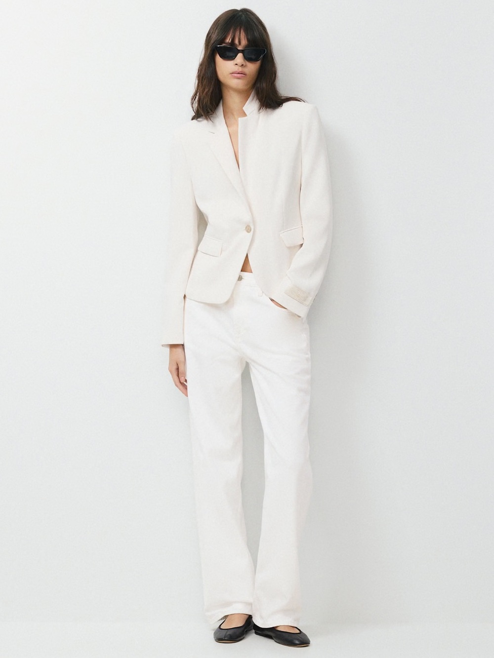 Aritzia Wilfred Etiquette Blazer - Crepette™ size 0 in Light Birch NWOT